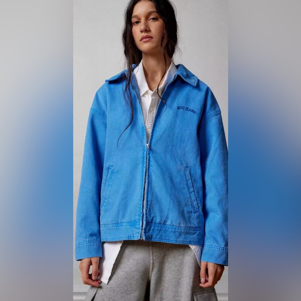 Urban Outfitters BDG Dex Canvas & Corduroy Jacket In Blue.NWT. XS